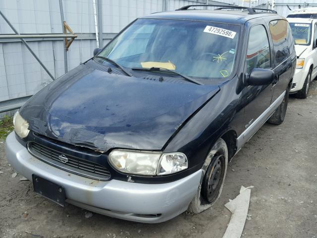 4N2XN11T9XD820060 - 1999 NISSAN QUEST SE BLACK photo 2