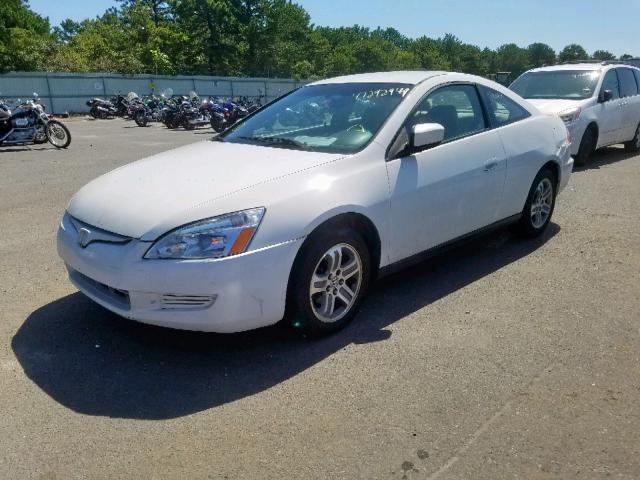 1HGCM72294A025201 - 2004 HONDA ACCORD LX WHITE photo 2