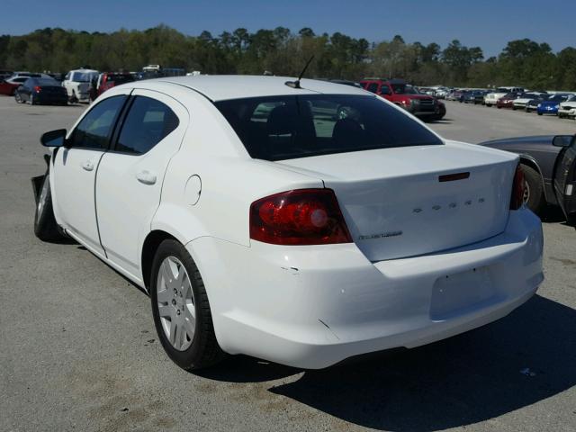 1B3BD4FB5BN608360 - 2011 DODGE AVENGER EX WHITE photo 3