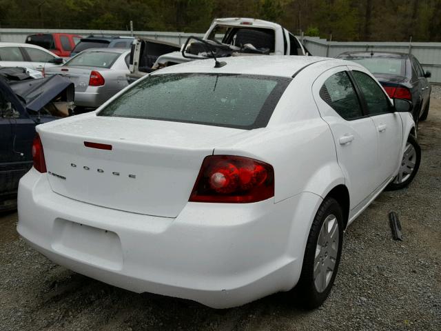 1B3BD4FB5BN608360 - 2011 DODGE AVENGER EX WHITE photo 4