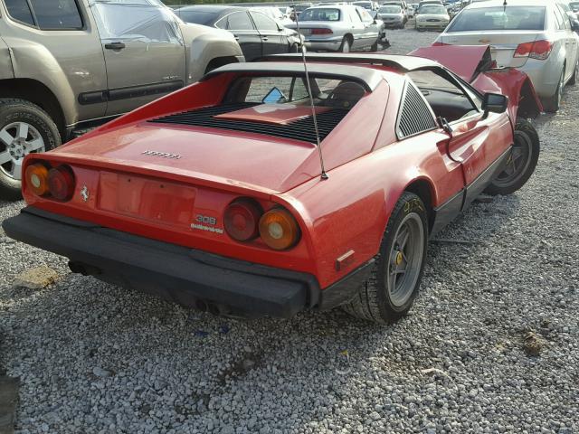 ZFFUA13A0E0050267 - 1984 FERRARI 308 GTS QU RED photo 4