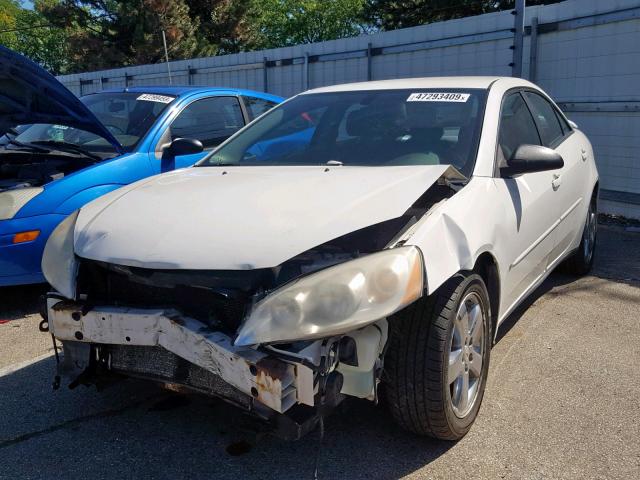 1G2ZH58N674162820 - 2007 PONTIAC G6 GT WHITE photo 2