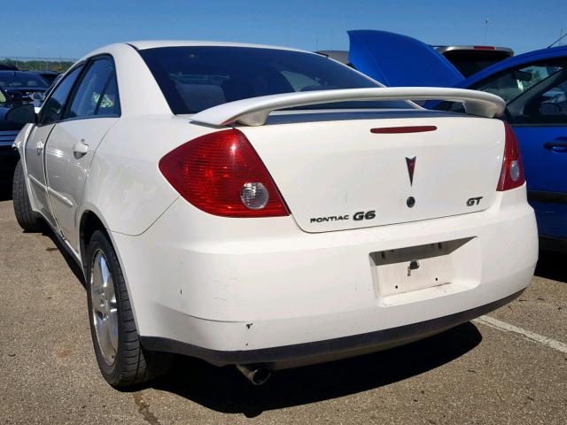 1G2ZH58N674162820 - 2007 PONTIAC G6 GT WHITE photo 3