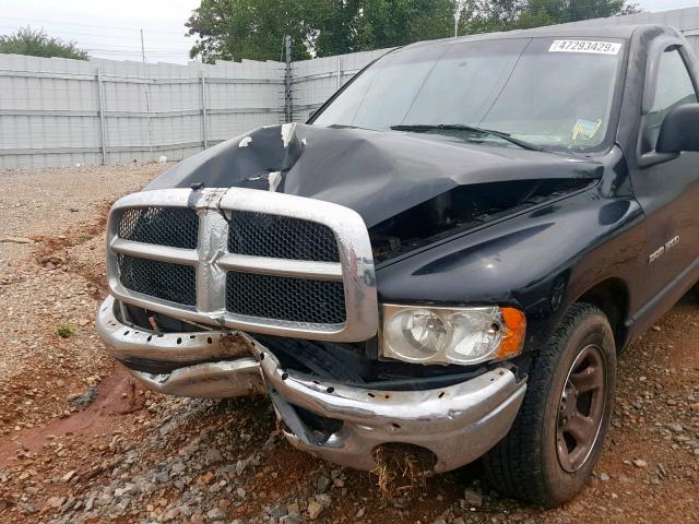 1D7HA16K05J635760 - 2005 DODGE RAM 1500 S BLACK photo 10