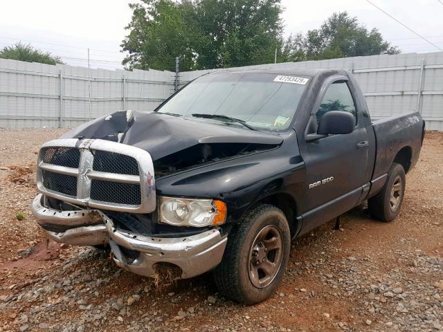 1D7HA16K05J635760 - 2005 DODGE RAM 1500 S BLACK photo 2