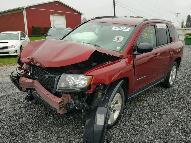 1C4NJDBB9GD556397 - 2016 JEEP COMPASS SP RED photo 2