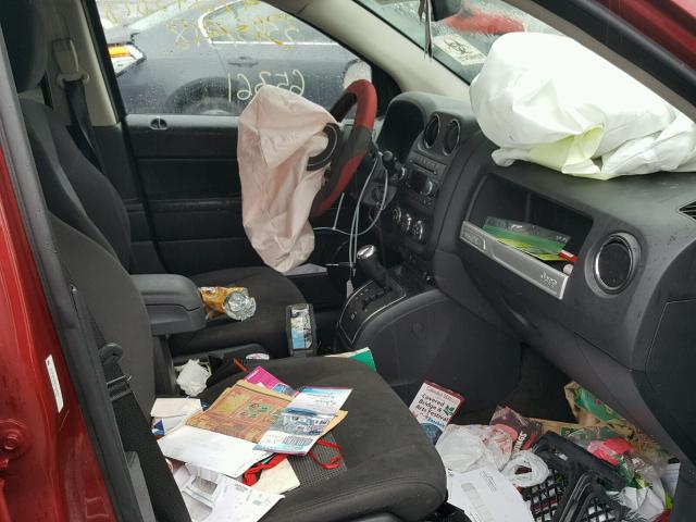 1C4NJDBB9GD556397 - 2016 JEEP COMPASS SP წითელი ფოტო 5