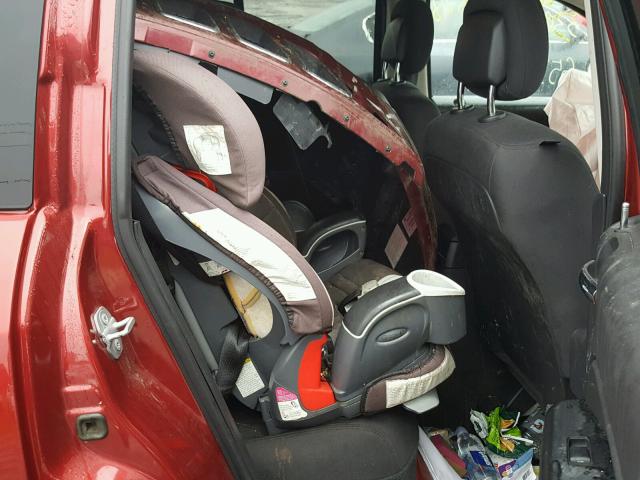 1C4NJDBB9GD556397 - 2016 JEEP COMPASS SP წითელი ფოტო 6