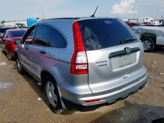 3CZRE3H39AG703631 - 2010 HONDA CR-V LX GRAY photo 3