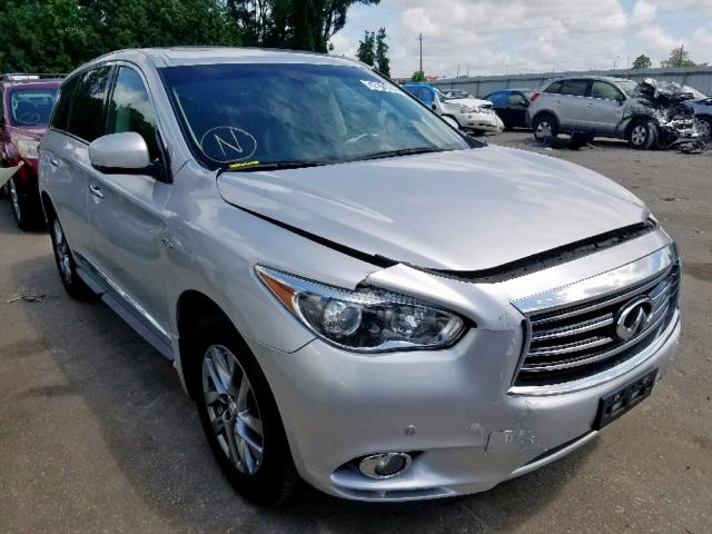 5N1CL0MM4EC512234 - 2014 INFINITI QX60 HYBRI SILVER photo 1