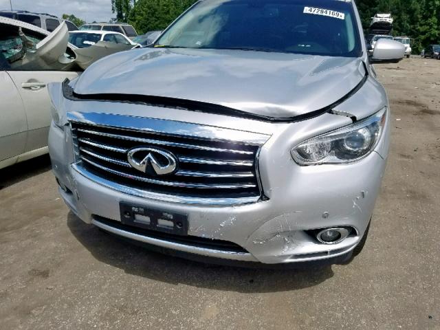 5N1CL0MM4EC512234 - 2014 INFINITI QX60 HYBRI SILVER photo 9