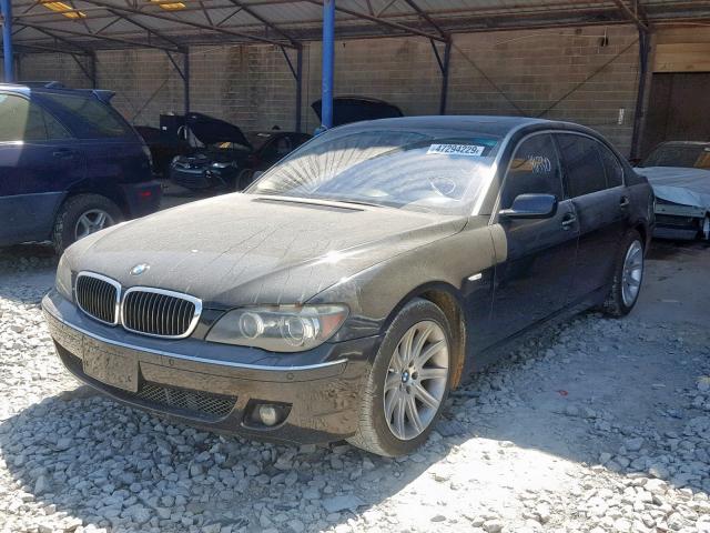 WBAHN83527DT74717 - 2007 BMW 750 BLACK photo 2