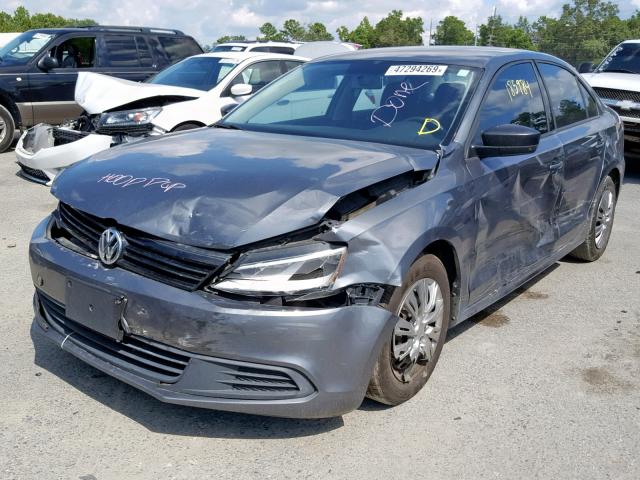 3VW2K7AJ7EM229098 - 2014 VOLKSWAGEN JETTA BASE 灰色 照片 2