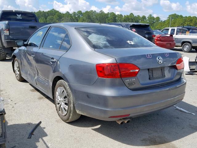 3VW2K7AJ7EM229098 - 2014 VOLKSWAGEN JETTA BASE 灰色 照片 3