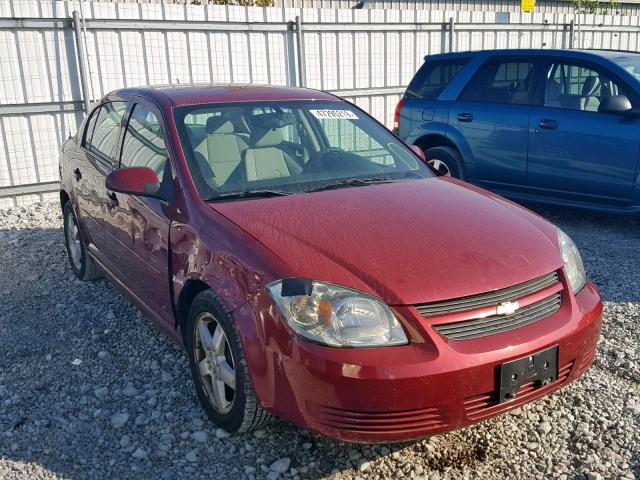 1G1AT58H597186201 - 2009 CHEVROLET COBALT LT RED photo 1