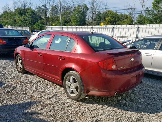 1G1AT58H597186201 - 2009 CHEVROLET COBALT LT RED photo 3