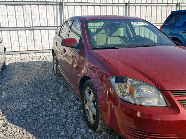 1G1AT58H597186201 - 2009 CHEVROLET COBALT LT RED photo 9