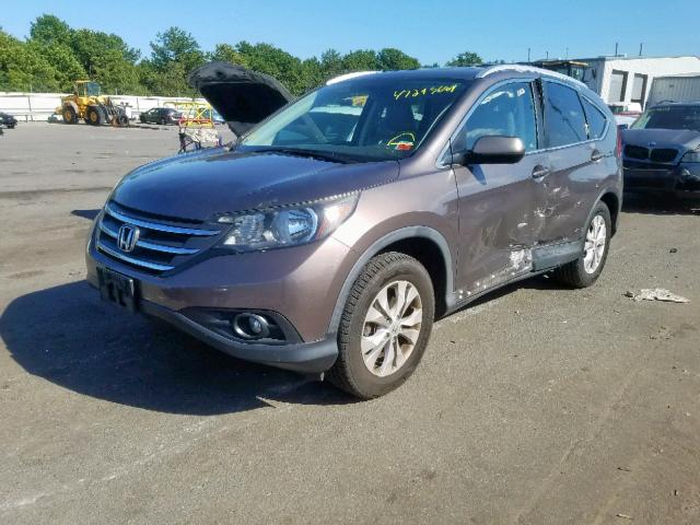 5J6RM4H76CL022344 - 2012 HONDA CR-V EXL GOLD photo 2