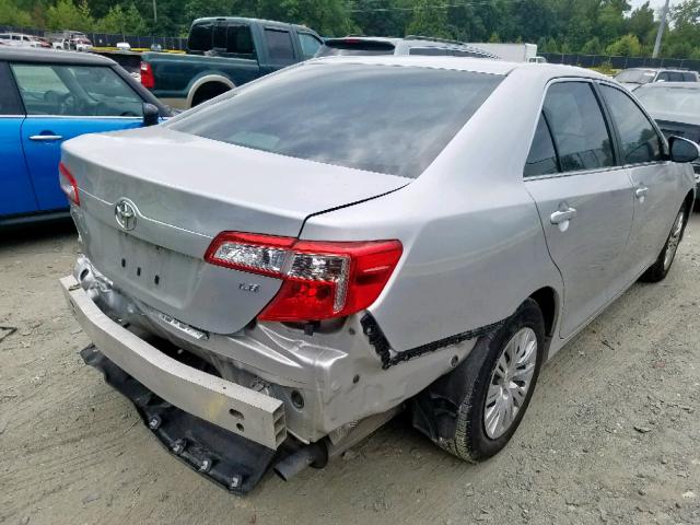 4T1BF1FK3CU029927 - 2012 TOYOTA CAMRY BASE SILVER photo 4
