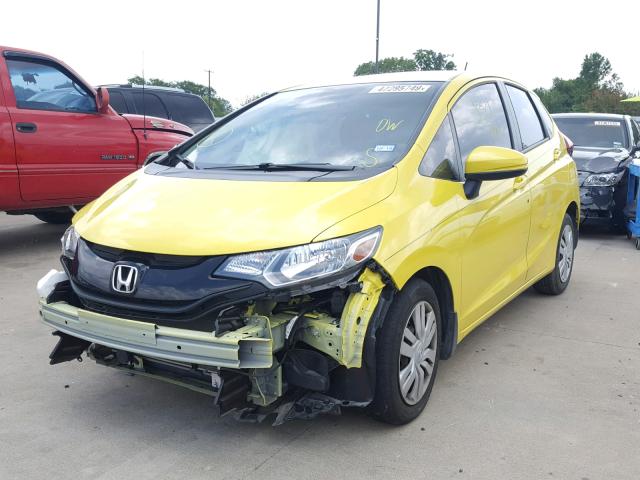 JHMGK5H56GX022462 - 2016 HONDA FIT LX YELLOW photo 2