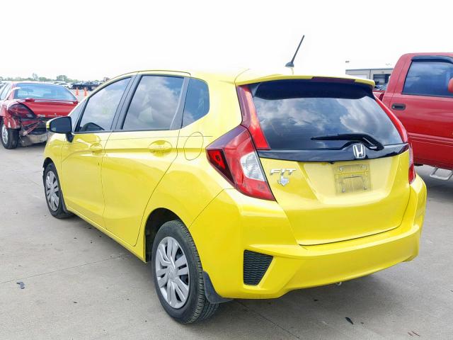 JHMGK5H56GX022462 - 2016 HONDA FIT LX YELLOW photo 3