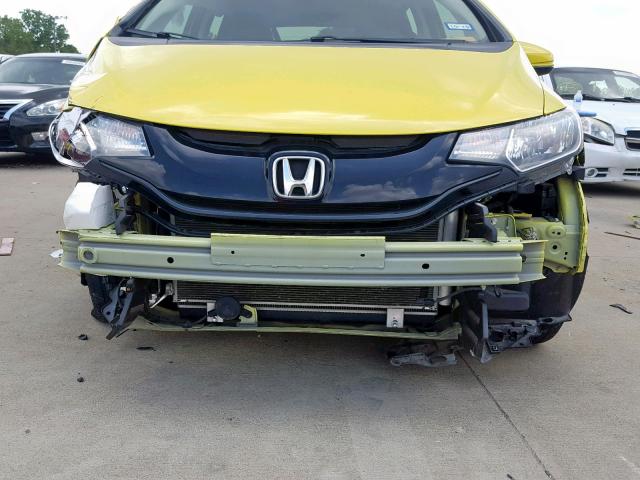 JHMGK5H56GX022462 - 2016 HONDA FIT LX YELLOW photo 9