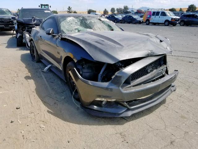 1FA6P8CF8F5363541 - 2015 FORD MUSTANG GT GRAY photo 1