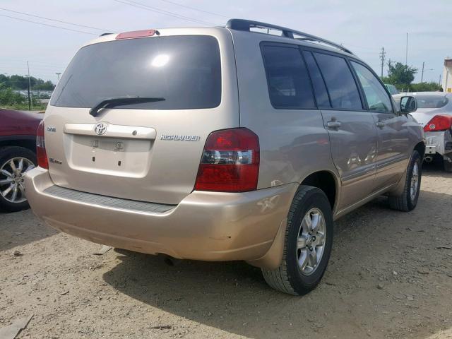 JTEHP21A670208391 - 2007 TOYOTA HIGHLANDER GOLD photo 4