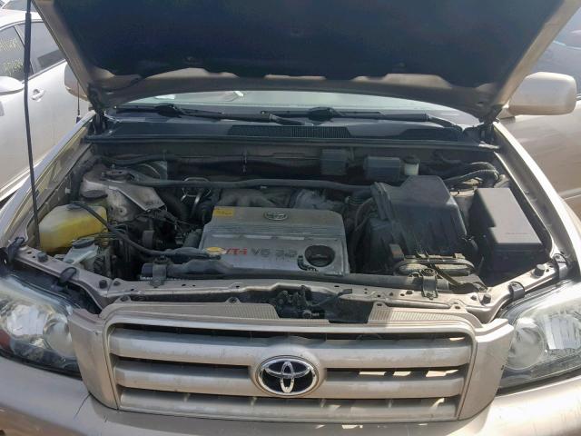 JTEHP21A670208391 - 2007 TOYOTA HIGHLANDER GOLD photo 7