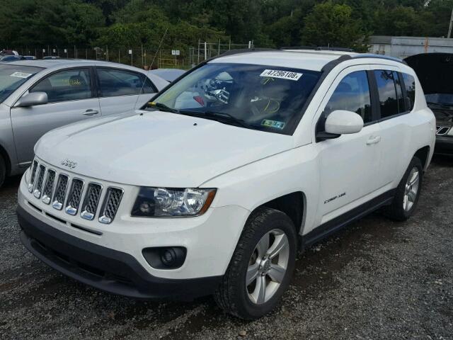 1C4NJDEB3ED898467 - 2014 JEEP COMPASS LA WHITE photo 2