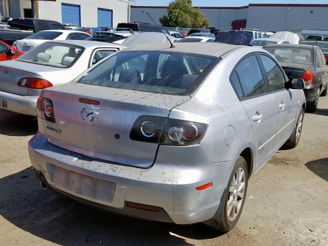 JM1BK12F371681351 - 2007 MAZDA 3 I SILVER photo 4