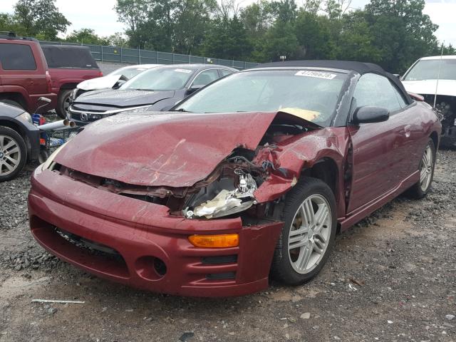 4A3AE55H53E096729 - 2003 MITSUBISHI ECLIPSE SP MAROON photo 2