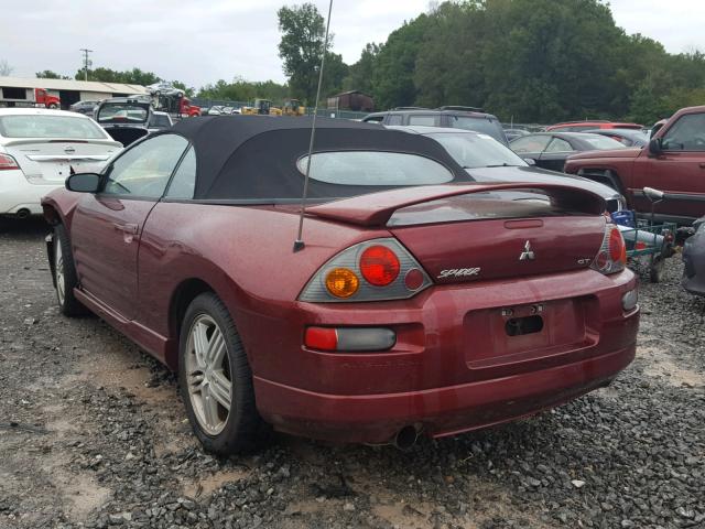 4A3AE55H53E096729 - 2003 MITSUBISHI ECLIPSE SP MAROON photo 3