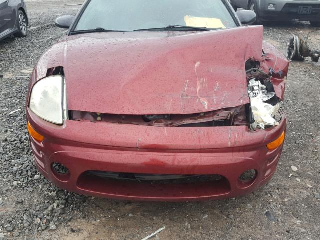 4A3AE55H53E096729 - 2003 MITSUBISHI ECLIPSE SP MAROON photo 7