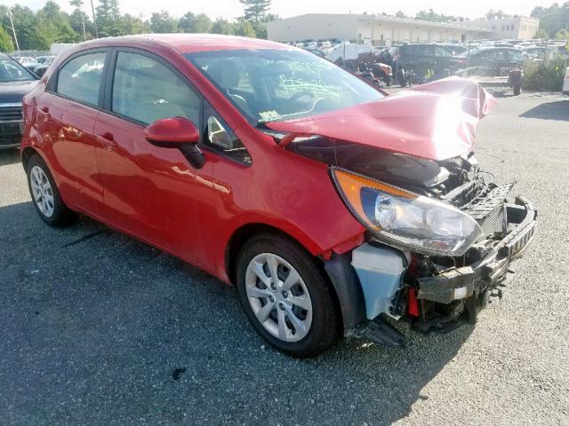 KNADM5A36D6227348 - 2013 KIA RIO LX RED photo 1