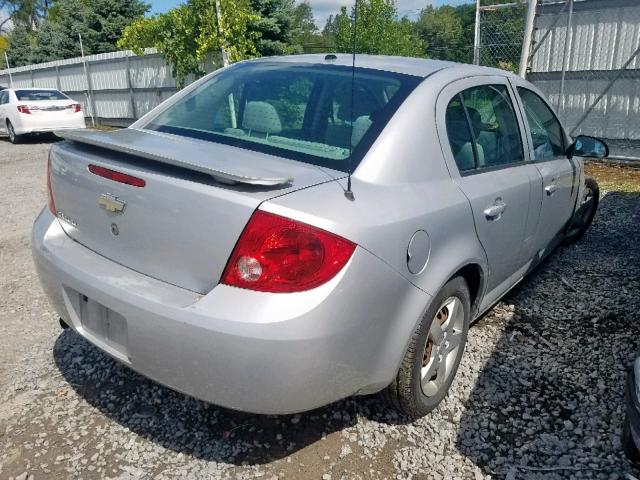 1G1AL58F687312515 - 2008 CHEVROLET COBALT LT SILVER photo 4