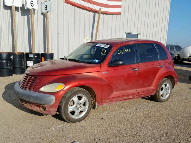 3C8FY4BB31T653420 - 2001 CHRYSLER PT CRUISER RED photo 2