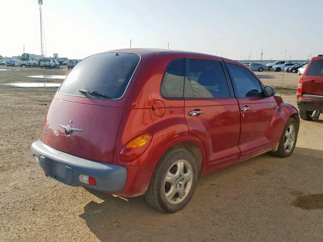 3C8FY4BB31T653420 - 2001 CHRYSLER PT CRUISER RED photo 4