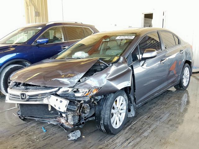 19XFB2F9XCE071112 - 2012 HONDA CIVIC EXL 灰色 照片 2