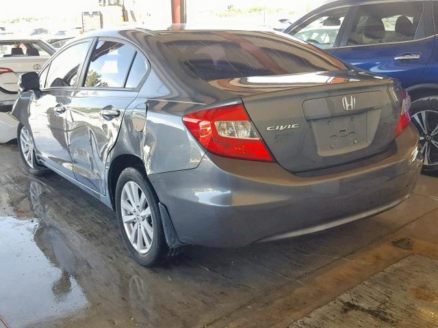 19XFB2F9XCE071112 - 2012 HONDA CIVIC EXL 灰色 照片 3