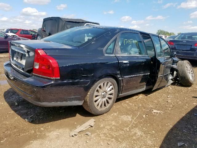 YV1TS592661431285 - 2006 VOLVO S80 2.5T BLACK photo 4