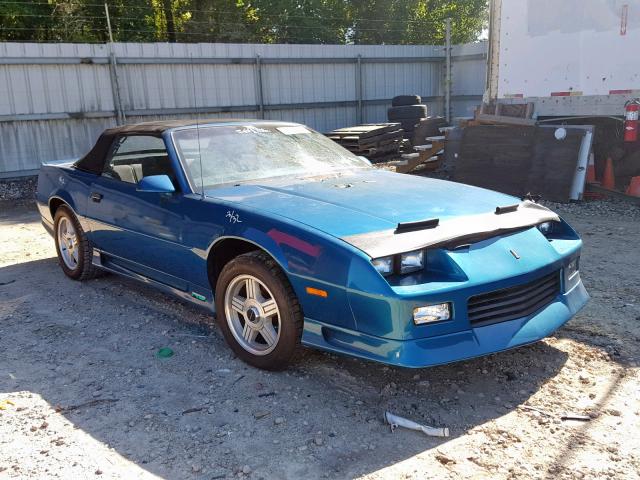 1G1FP33E4ML184368 - 1991 CHEVROLET CAMARO RS TEAL photo 1