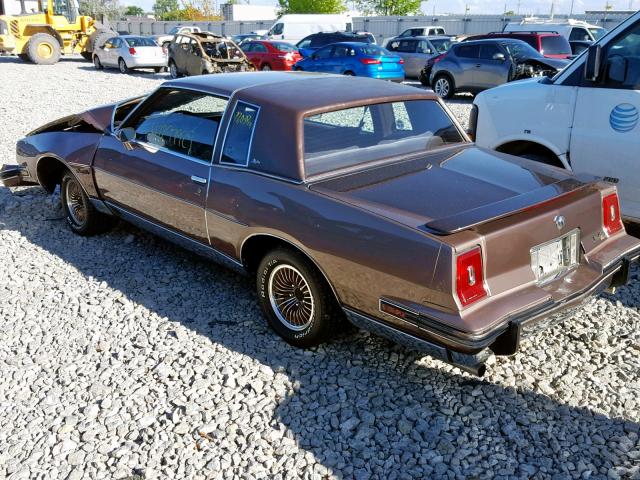 2G2AP37H6E2311634 - 1984 PONTIAC GRAND PRIX TAN photo 3