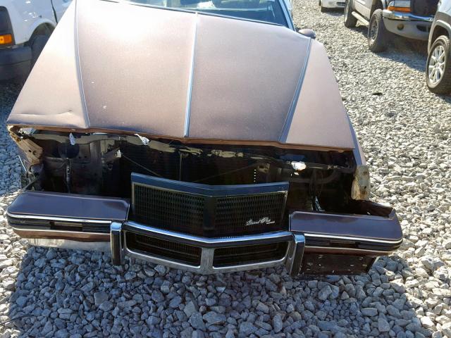 2G2AP37H6E2311634 - 1984 PONTIAC GRAND PRIX TAN photo 7