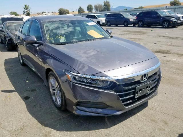 1HGCV1F11JA230602 - 2018 HONDA ACCORD LX GRAY photo 1