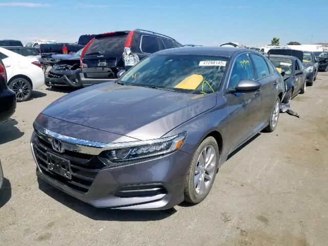 1HGCV1F11JA230602 - 2018 HONDA ACCORD LX GRAY photo 2