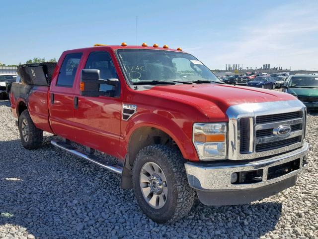 1FTWW31R48EC20411 - 2008 FORD F350 SRW S RED photo 1