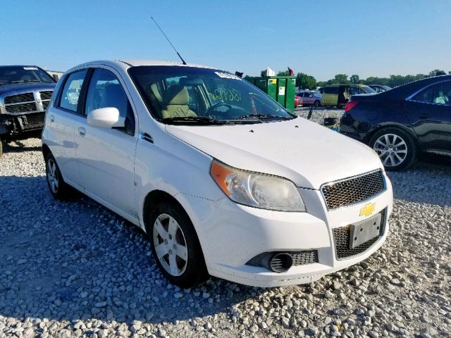 KL1TD66E49B673177 - 2009 CHEVROLET AVEO LS WHITE photo 1