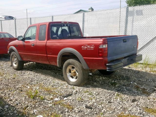 1FTZR15E81TA55917 - 2001 FORD RANGER SUP RED photo 3