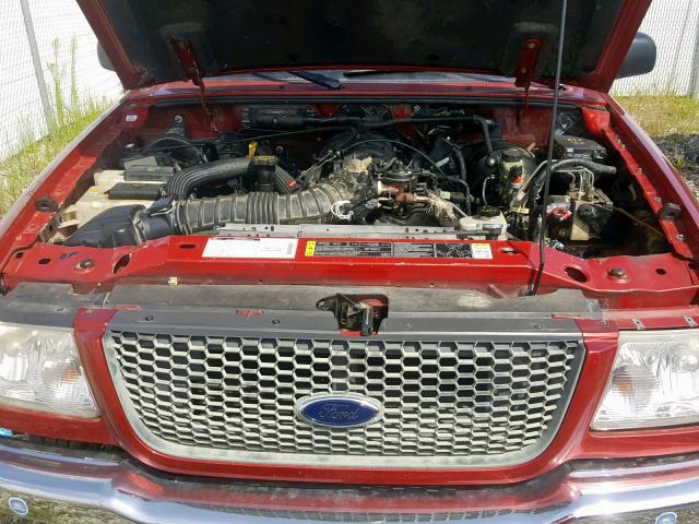 1FTZR15E81TA55917 - 2001 FORD RANGER SUP RED photo 7